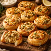 Cheesy Artichoke Pinwheels