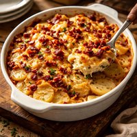 Cheesy Bacon Scalloped Potatoes