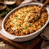 Cheesy Baked Pearl Barley