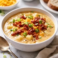 Cheesy Baked Potato and Bacon Soup
