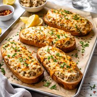 Cheesy Baked Stuffed Tuna Melts