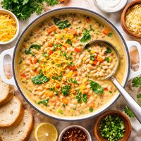 Cheesy Bean and Vegetable Chowder