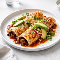 Cheesy Bean Enchiladas