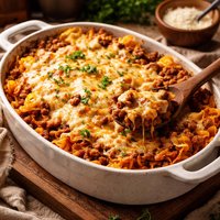Cheesy Beef Noodle Casserole
