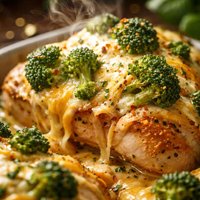 Cheesy Broccoli Baked Chicken