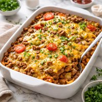 Cheesy Burger Bake