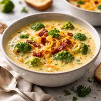 Cheesy Cheddar Broccoli Soup