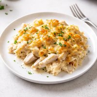 Cheesy Chicken Alfredo Casserole