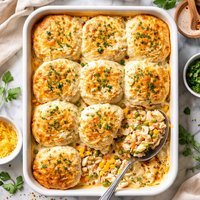 Cheesy Chicken and Biscuit Casserole