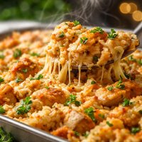 Cheesy Chicken and Rice Bake