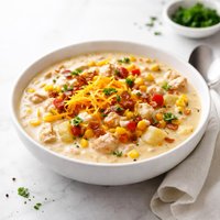 Cheesy Chicken Corn Chowder