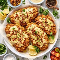 Cheesy Chicken Fried Steak