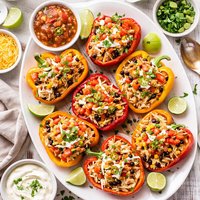 Cheesy Chicken Stuffed Peppers