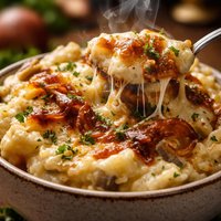 Cheesy French Onion Mashed Potatoes