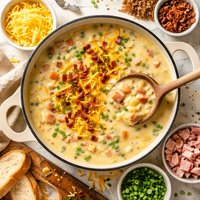 Cheesy Ham and Potato Soup