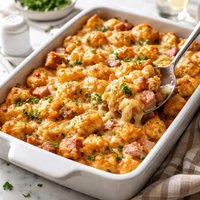 Cheesy Ham and Tater Bake