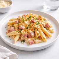 Cheesy Ham Penne Casserole