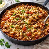 Cheesy Hamburger Skillet or Helper Goulash Cowboy Stuff