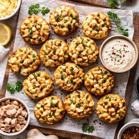 Cheesy Herb and Turkey Bites