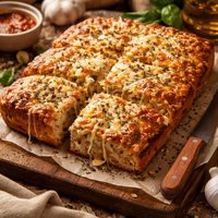 Cheesy Italian Oatmeal Pan Bread
