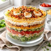 Cheesy Layered Salad