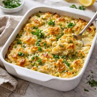 Cheesy Leek and Potato Bake