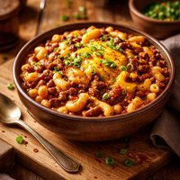 Cheesy Macaroni Chili