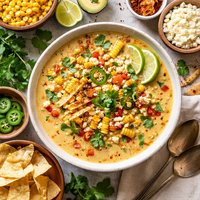 Cheesy Mayan Maize Soup