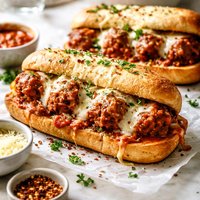 Cheesy Meatball Subs