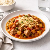 Cheesy Menudo from the Pantry