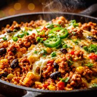 Cheesy Mexican Rice Skillet