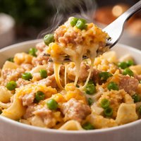 Cheesy No Bake Tuna Casserole for One