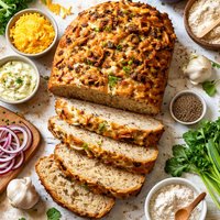 Cheesy Onion Rye Bread
