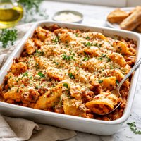 Cheesy Pasta Shell Casserole