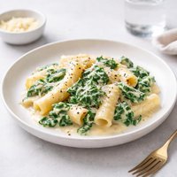 Cheesy Pasta with Spinach