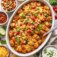 Cheesy Picante Potatoes