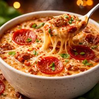 Cheesy Pizza Soup