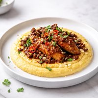 Cheesy Polenta with Chipotle Chicken