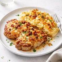 Cheesy Pork Chops and Potato Bake