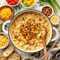 Cheesy Potato Bell Pepper Chowder