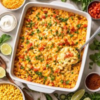 Cheesy Rotel Corn Casserole