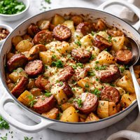 Cheesy Sausage and Potatoes