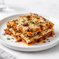 Cheesy Sausage Mushroom Lasagna