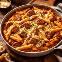 Cheesy Sausage Penne