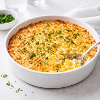 Cheesy Scalloped Corn Bake