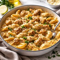 Cheesy Shells with Chicken