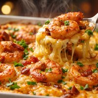 Cheesy Shrimp Grits Casserole