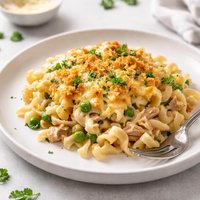 Cheesy Skillet Tuna Casserole