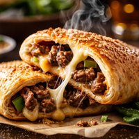 Cheesy Steak Sandwich Pockets