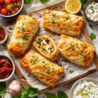 Cheesy Stuffed Chicken in Phyllo